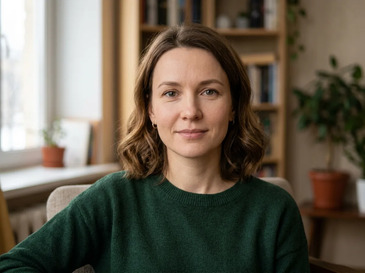 Аватар женщины 34 лет, Екатерина, жительница Санкт-Петербурга, спокойный нейтральный портрет
